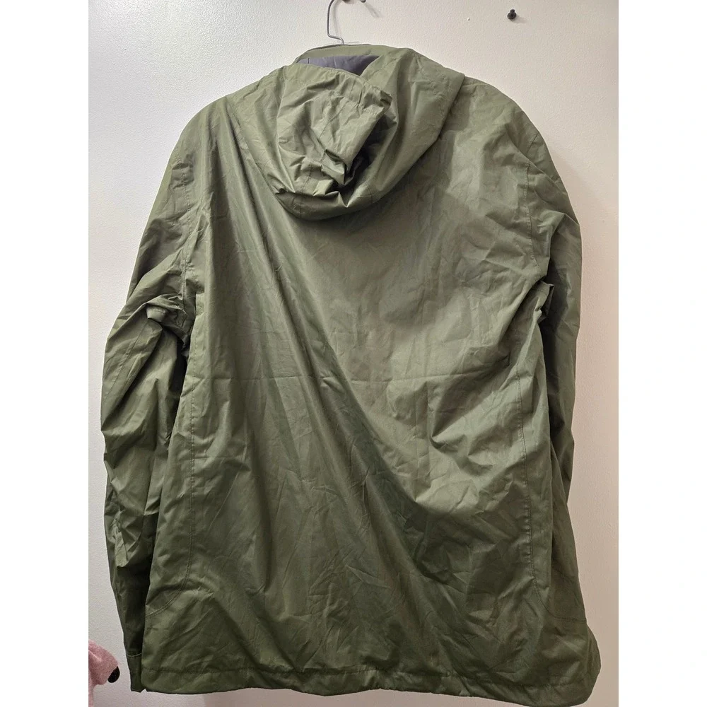 Little Donkey Andy Womens Army Green‎ Hooded Lightweight Jacket  Size M